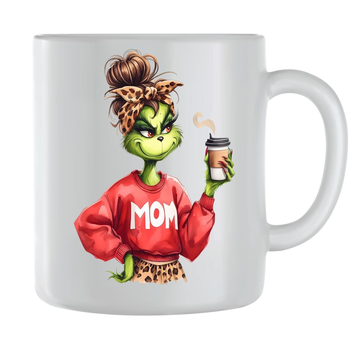 Grinch Coffee Mugs for Women Trendy Coffee Mama Graphic Mom Cup Gift ...