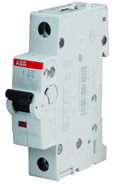 Abb (S201-C16) Thermal Magnetic Circuit Breaker, 16 A, 1 Pole