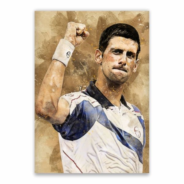 Novak Djokovic Fist Pump Poster - A1