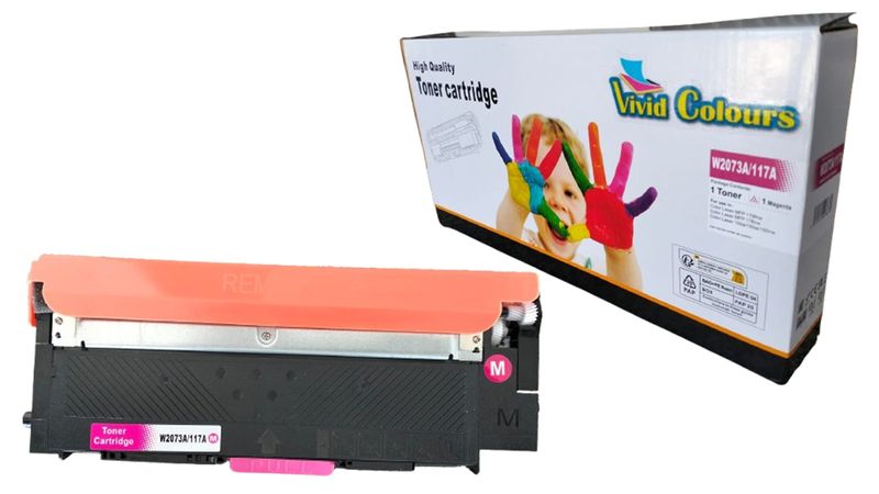 Vivid Colours Compatible WITH - HP 117A / W2073A Magenta Toner Cartridge