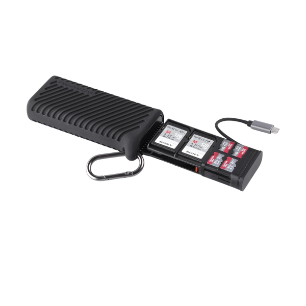 PGYTECH High Speed SD Card Reader Type C &amp; Protective Carrying Case - Black