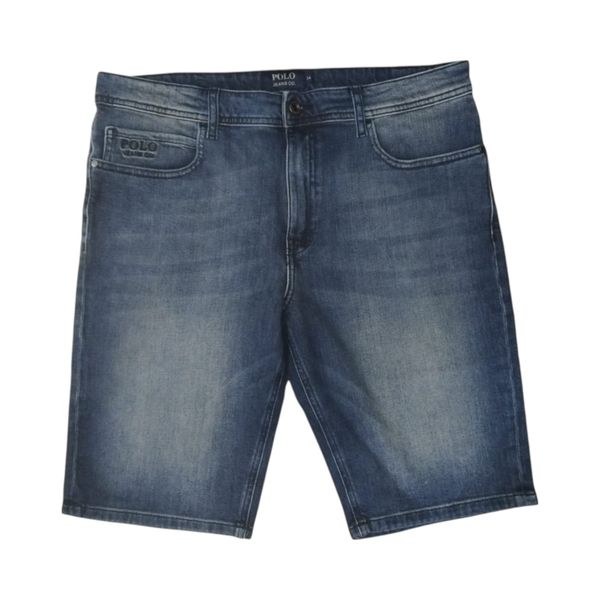Polo Mens Polo Jeans Co. Straight Leg Denim Shorts - Medium Wash