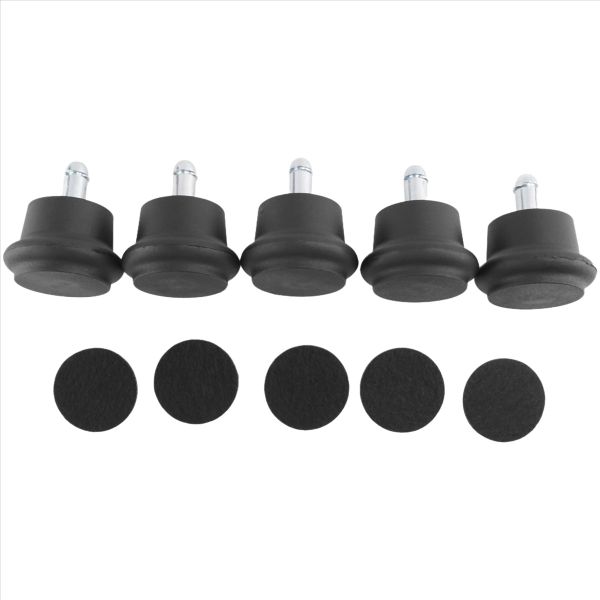 5Pcs Bell Glides Replacement Office Chair or Stool Swivel Caster Wheels to