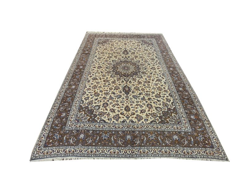 Top Persian Rugs Brown-Blue Wool Floral 390 x 285 CM