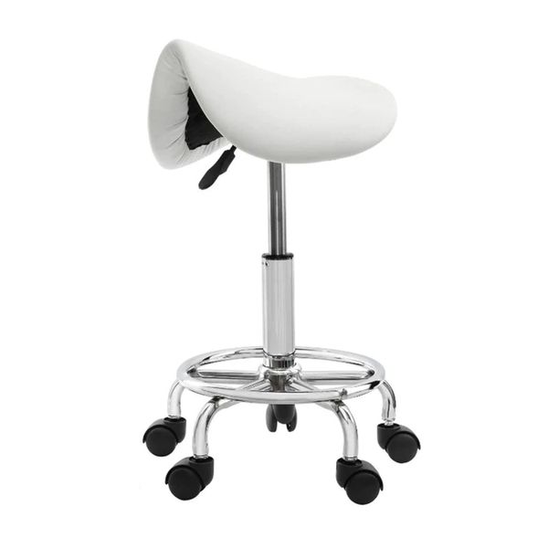 Stool Saddle Style - White