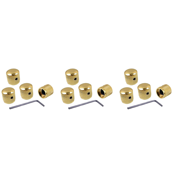 Metal Volume Tone Dome Tone Guitar Speed Control Knobs with Screws