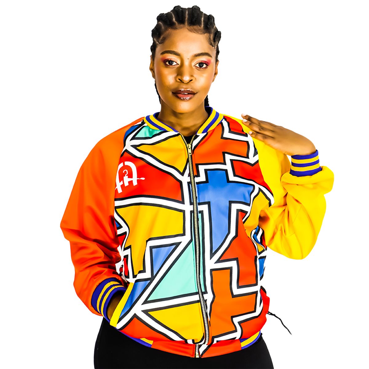 Africa Fashion House afhSports Ndebele MixColor Tracksuit Top Shop
