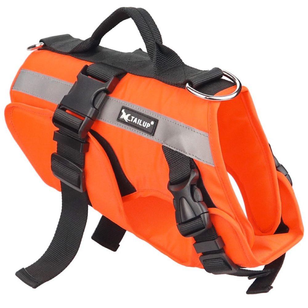 Pet Safety Swimming Vest Life Jacket Harness with Pull Out Handle