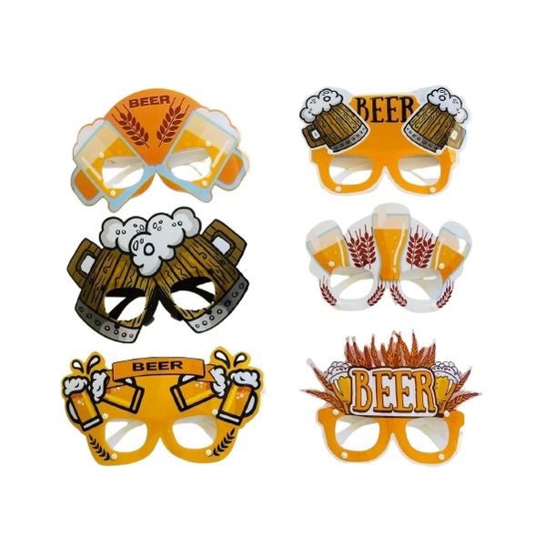 Party Dress Up: Oktoberfest Beer Eye Glasses - Set of 6