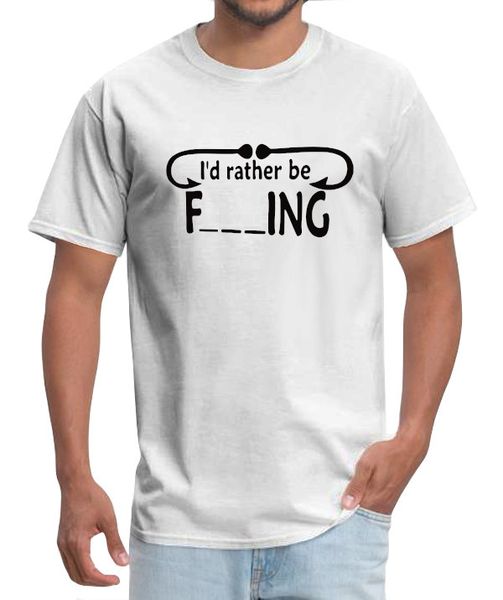 PepperSt - T-Shirt - I'd Rather be F___ing - White | Shop Today. Get it ...