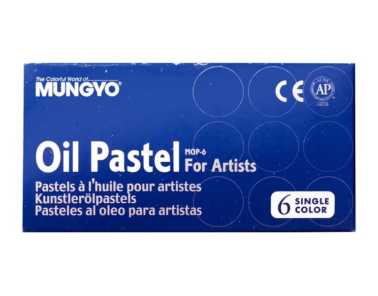 Mungyo Artists' Oil Pastels Black 6pc