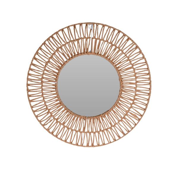 Eco Natural Round Mirror with Paper Frame