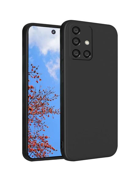 Liquid Silicone Back Case For Samsung Galaxy A51 - Black