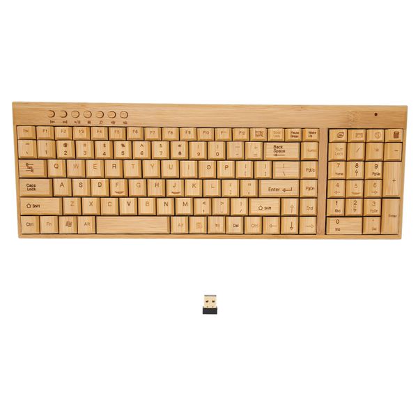 Bamboo Wood Control Devices 2.4G, Plug &amp; Play