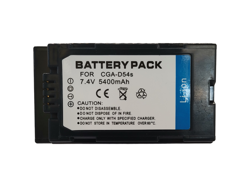 5400mAh Lithium-Ion Battery Pack for Panasonic CGA-D54/ CGR-D54S/ CGA-D54SE