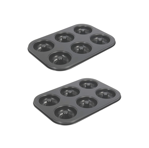 2 Pack Non-Stick Donut Pan - 6 Donuts