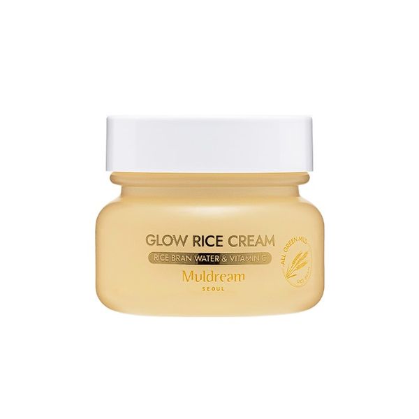 Muldream All Green Mild Facial Cream - Rice Bran Water, Korean Skincare