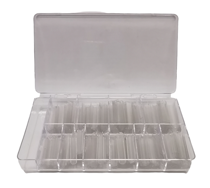 500Pcs XXL C - Curve acrylic nail tips (Clear)