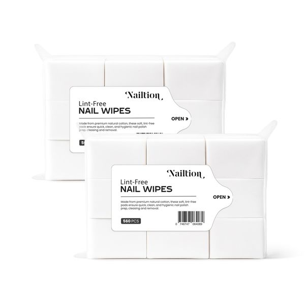 Nailtion Multi-Function Lint-Free Nail Wipes - 2 Pack x 560 Pieces