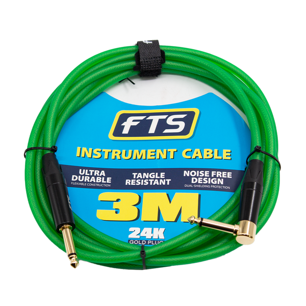 FTS Instrument Cable Alll 24K Gold Plug [FTS-TJ134+TJ134A/3M]