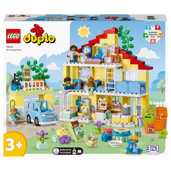 LEGO® DUPLO® Town 3in1 Family House 10994 Building Toy Set - 218 Pieces