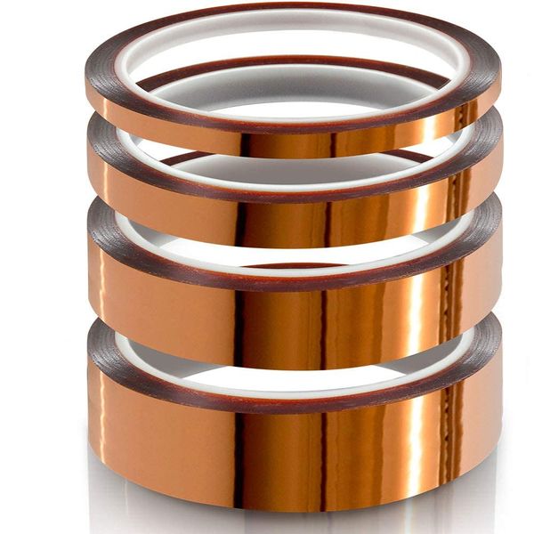 Polyimide Heat-Resistant Tape - High Temperature, Set of 4 Mixed Types