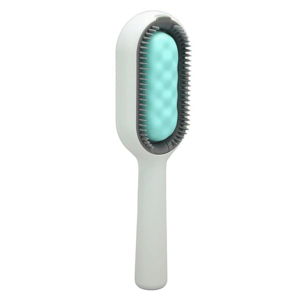 Pet Self Cleaning Hair Remover Hair Removal Brush Dogs Cats - Pink