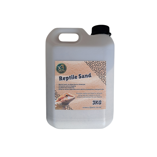 Natural Reptile Sand Substrate -Desert Sand for Reptiles 3kg