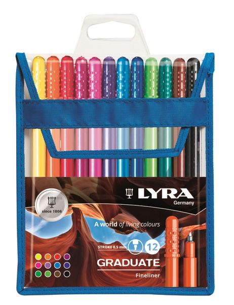 Lyra Graduate Fineliner wallet 12pcs