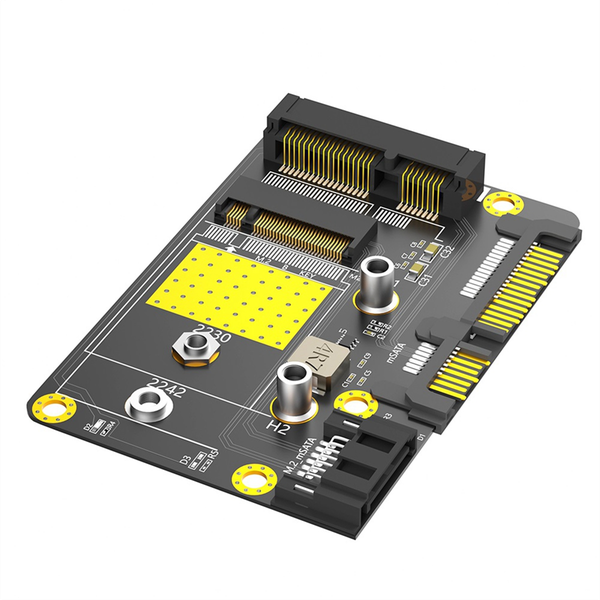 2 in 1 Msata/M.2 NGFF SSD to Dual SATA3 Adapter MSATA to SATA Adapter