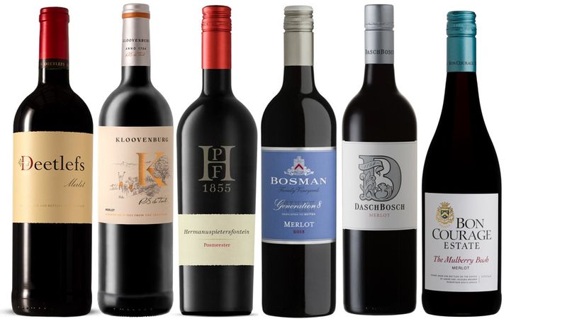 Mixed case of Premium Merlot wines - 6 x 750ml