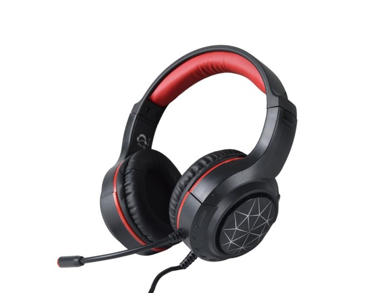 FX-06 - 360 Surround Sound Game Headset With Deformable Microphone - Red