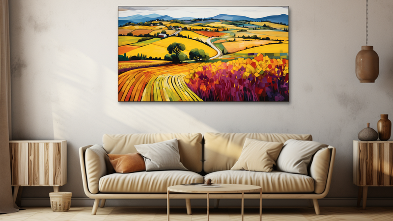 Canvas Wall Art - Harvest Hues Abstract - HD0104