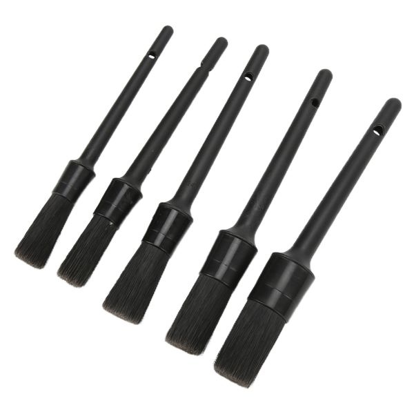 Auto Detailing Brush Set 5Pieces Black
