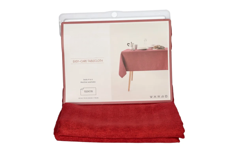 Durable Polyester Rectangular Tablecloth - 178cm