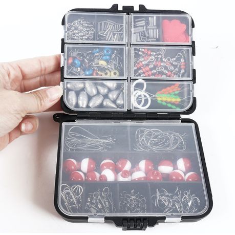  Portable Fishing Tackle Toolbox Fishing Tackle Box Large  Capacity with Accessories Fishing Gear 32L Multifunctional 4-Legs Fishing  Box Fishing Tool Organizer Box (Color : Black, Size : 56x30x33cm) : Sports  & Outdoors