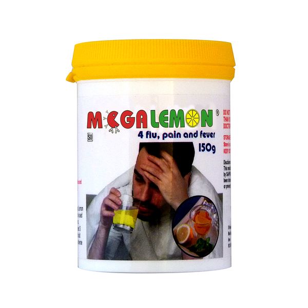 Mega range Megalemon 150g Powder. 4 Flu, Pain and Fever