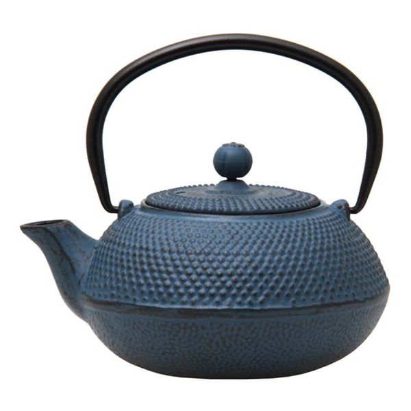 Regent - Cast Iron Chinese Teapot - Blue - 600ml