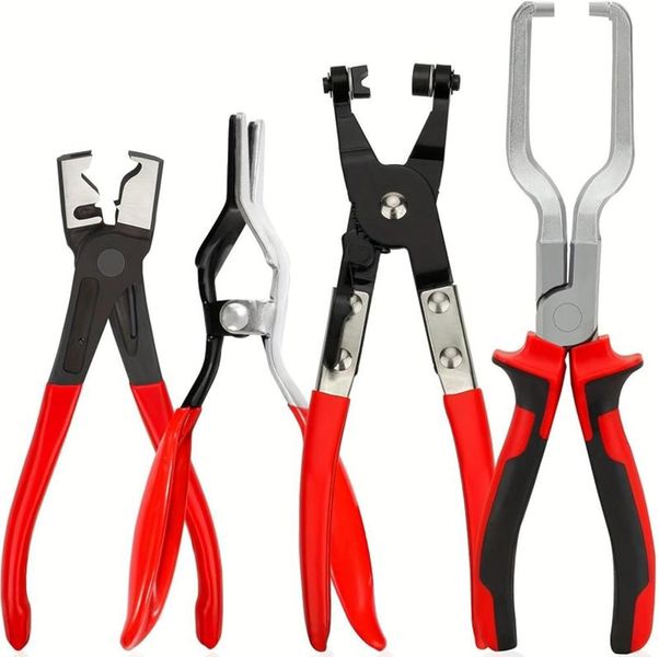 Saker Sakerplus Hose Clamp Tool Set - 4-Piece Fuel Line Clamp Remover