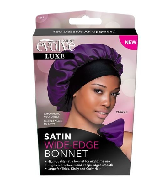 Evolve Purple Wide Haircare Bonnet