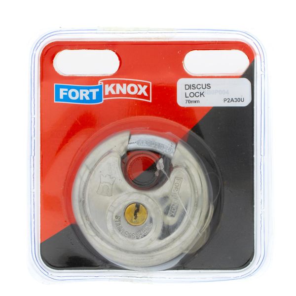 FORT KNOX Discus Padlock Stainless Steel 70mm Q:1 P2A30U
