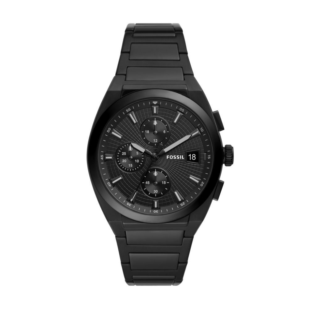 Fossil Mens Watches Everett Chronograph Mens Black WatchFS5797 Buy Online in South Africa