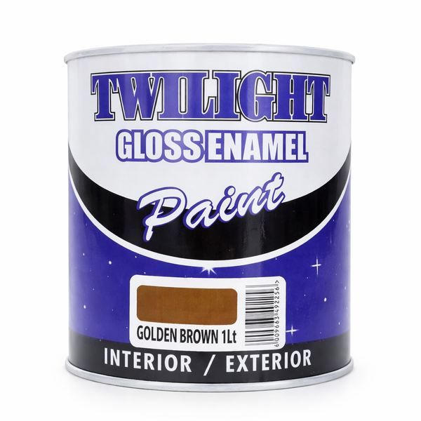 Twilight Gloss Enamel Paint Golden Brown 1L Interior &amp; Exterior