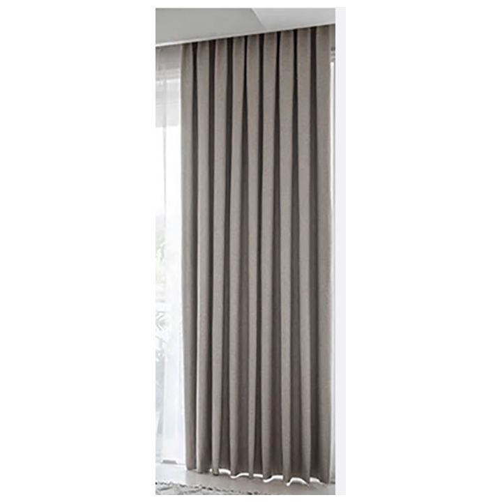 Matoc Readymade Curtain Taped SelfLined Blackout LtCoffee