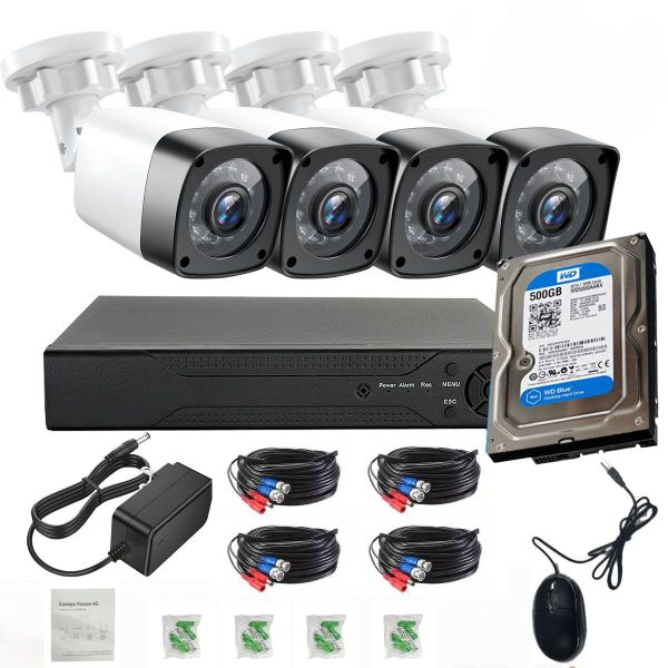 AHD CCTV Direct +4 Channel cctv camera system +500GB HDD HUAOI