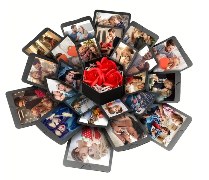 DIY Explosion Memory Gift Box Set - 6 Sided Handmade Photo Album Box