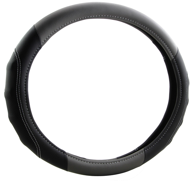Steering Wheel Cover - Black/Grey image