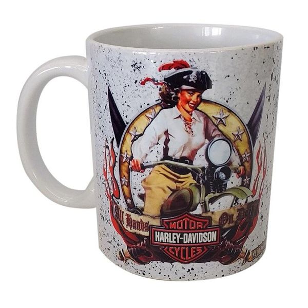 Vintage `Oil Can` Coffee Mug -Harley Davidson Motor Cycles Mug
