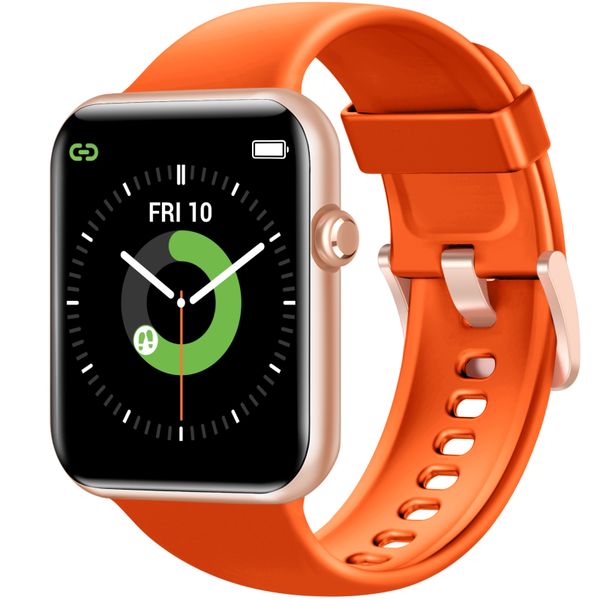 Letsfit - IW2 Smart Watch - Gold Case with Orange Band