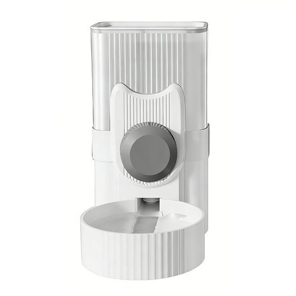 1L Cage Pet Feeder &amp; Waterer Station for Small Pets (Grey)